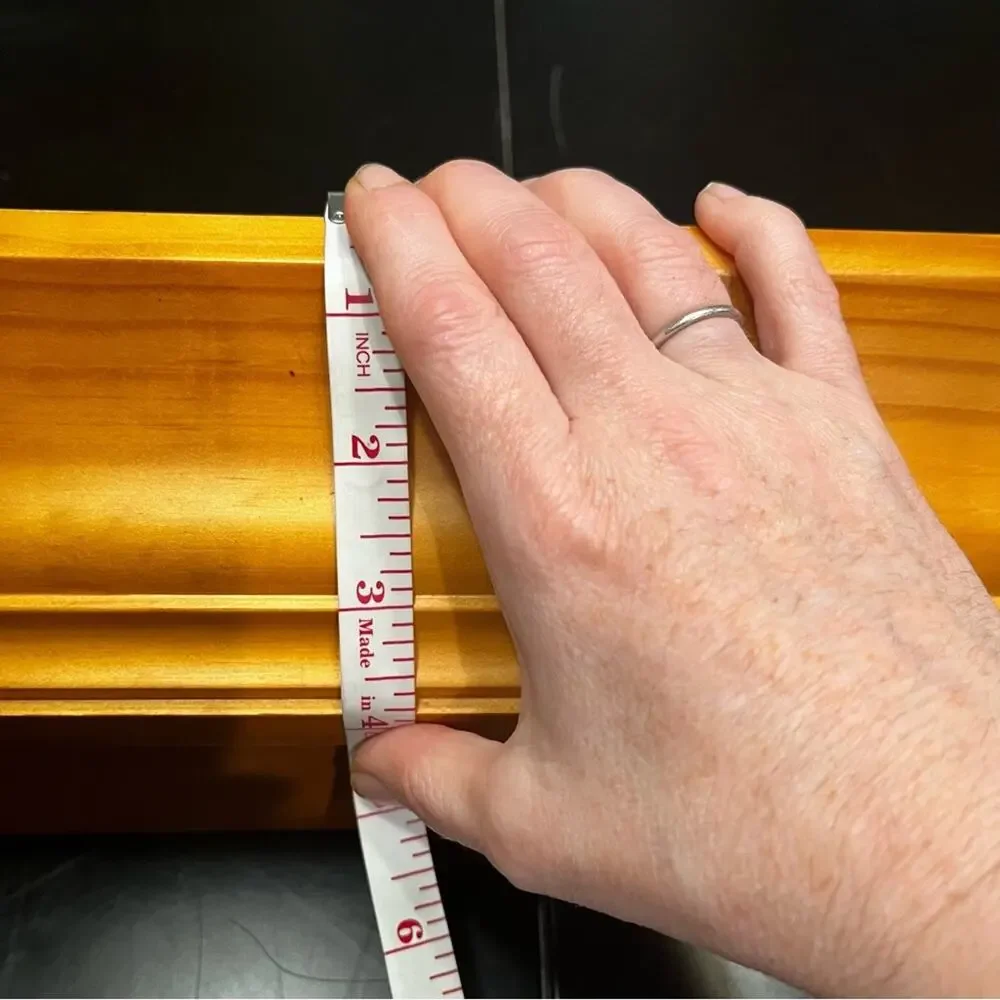NEW Pottery Barn Crown Molding Hanging Display Wall Ledge Oak 18”